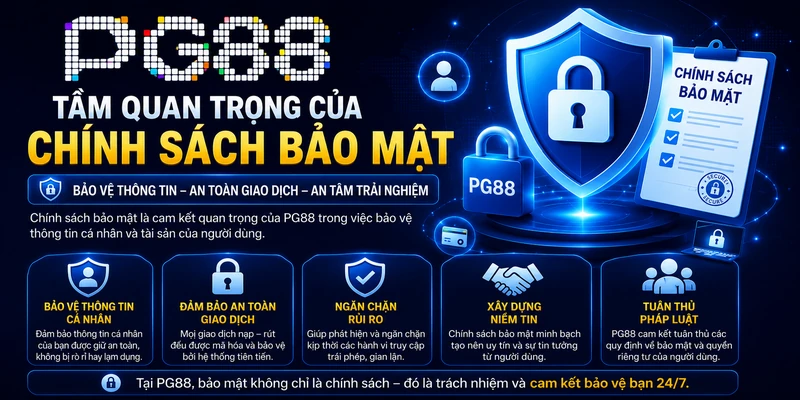 Tầm quan trọng của chính sách bảo mật PG88